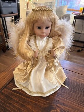 Gold and White Angel Doll - Kids Toys